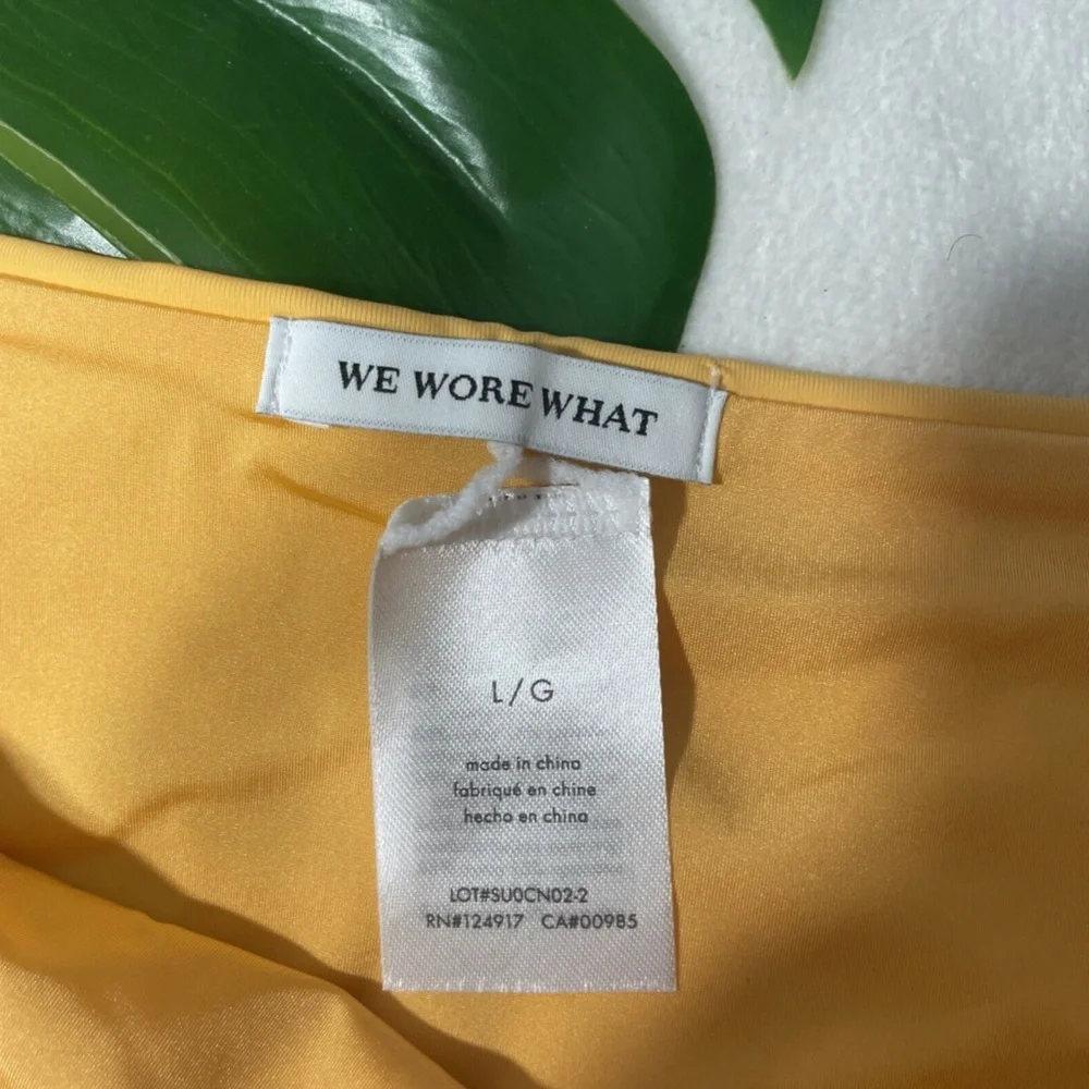 NWT [ SZ Large ] WeWoreWhat Amber Bikini Bottoms Apricot‎